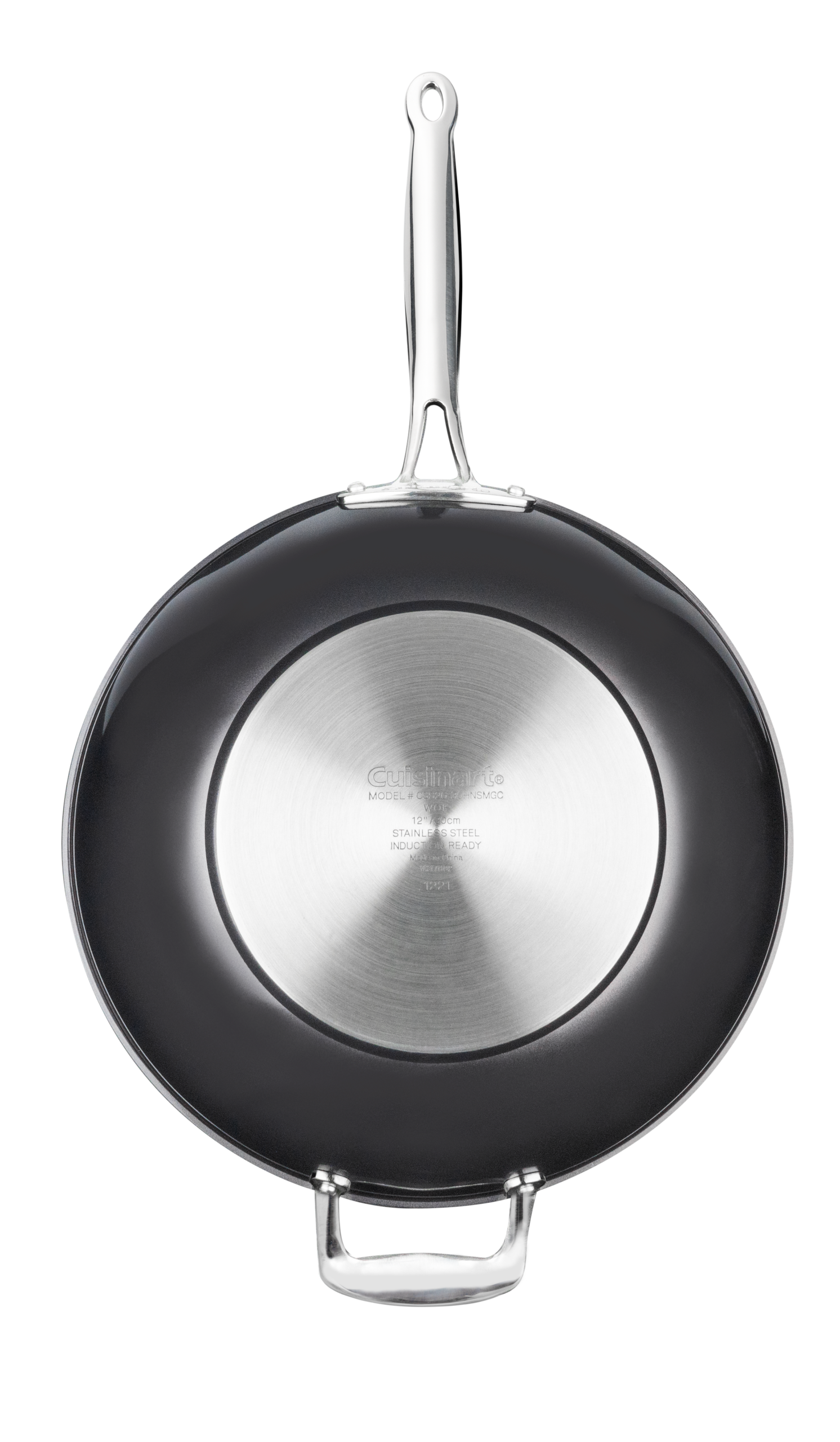 12" NON-STICK WOK WITH HELPER HANDLE-MG - Image 2