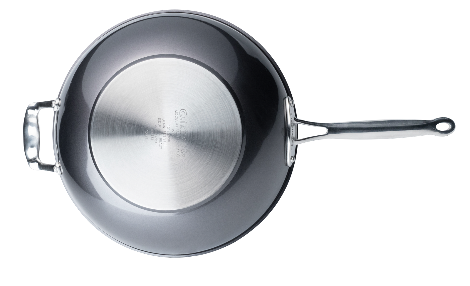 12" NON-STICK WOK WITH HELPER HANDLE-MG - Image 3