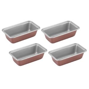 MINI LOAF PAN 4 PC SET BRONZE